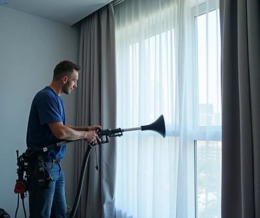 Professional curtain stain removal process equipment Matty Curtain Cleaning birrong-nsw