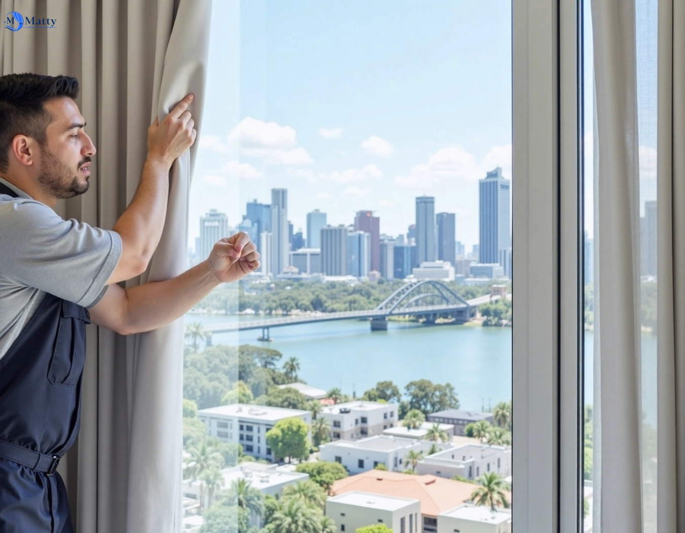 Professional curtain steam cleaning service birrong-nsw QLD by Matty Curtain Cleaning